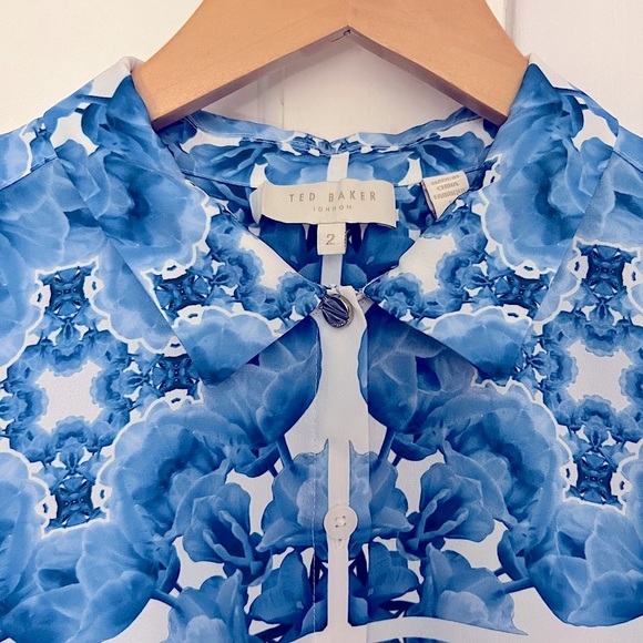 TED BAKER LONDON Printed Button up blouse - Picture 2 of 4
